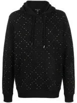 True Religion Rhinestone-embellished Hoodie In Black