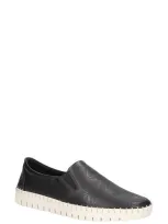 Bella Vita Avianna Slip-on Sneaker In Black Leather