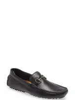 Nordstrom Bryce Bit Driving Shoe In Black Leather