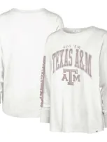 47 ' Cream Texas A&m Aggies Statement Soa 3-hit Long Sleeve T-shirt In White