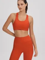 7 Days Active Racerback Sports Bra In Tomato Red