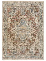 D Style Bergama Be9 1'8" X 2'6" Area Rug In Orange