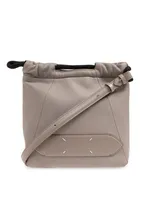 Maison Margiela 5ac Drawstring Small Shoulder Bag In Grey