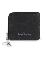 Acne Studios Logo-patch Leather Wallet In Black