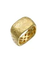 Bony Levy 14k Gold Hammered Ring In 14k Yellow Gold