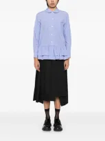 Comme Des Garçons Comme Des Garçons Pleated Midi Skirt In Black