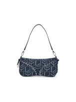 Ludovic De Saint Sernin Cleavage Shoulder Bag In Blue