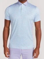 Redvanly Cowley Performance Golf Polo In Baby Lavender