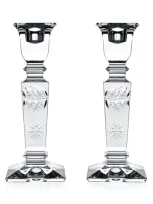 William Yeoward Crystal Tessa Candlestick Holders, Set Of 2 In White