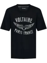 Zadig & Voltaire Ida Cashmere Tee In Noir