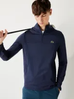 Lacoste Men's Sport Stretch Half Zip Sweatshirt - S - 3 In Blue