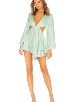 Michael Costello X Revolve Allete Dress In Mint