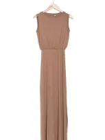 Go Couture Sleeveless Blouson Maxi Dress In Sienna