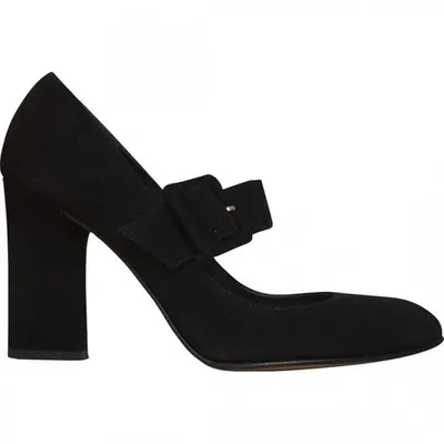 Pre-owned Hoss Intropia Heels In Black