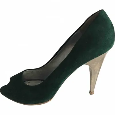 Pre-owned Miu Miu Heels In Green