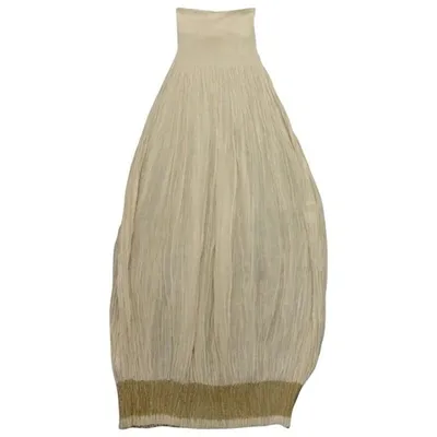 Pre-owned Forte Forte Maxi Dress In Beige