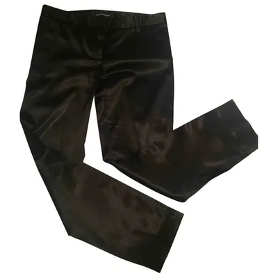 Pre-owned Dolce & Gabbana Straight Pants In Black