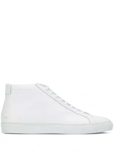 Common Projects White Original Achilles Mid Sneakers