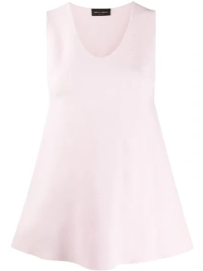 Roberto Collina Swing Style Vest In Pink