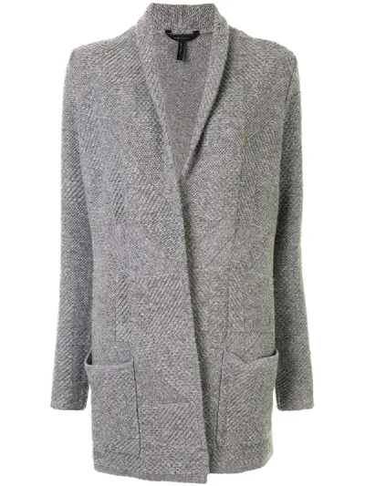 Bcbg Max Azria Patch-pocket Cardi-coat In Grey