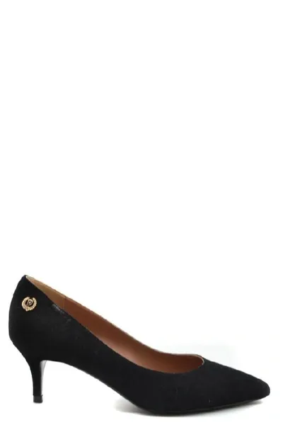 Pollini Suede Pumps In Black