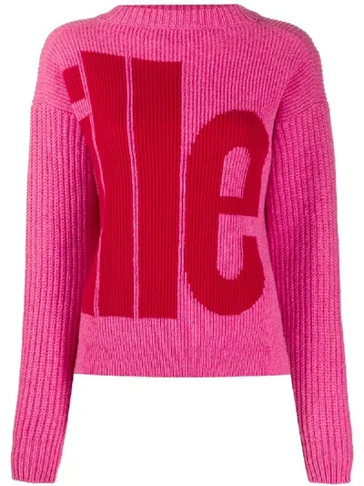 Colville Logo Embroidered Jumper In Red