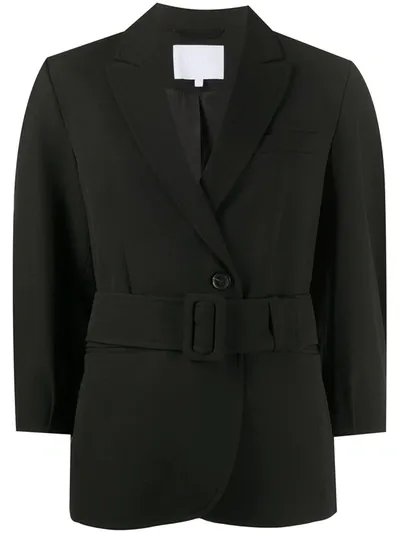 Lala Berlin Belted Single-breasted Blazer In Black