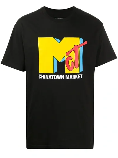 Chinatown Market Graphic Print T-shirt In Black