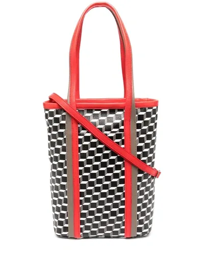 Pierre Hardy Cube Print Tote Bag In Black