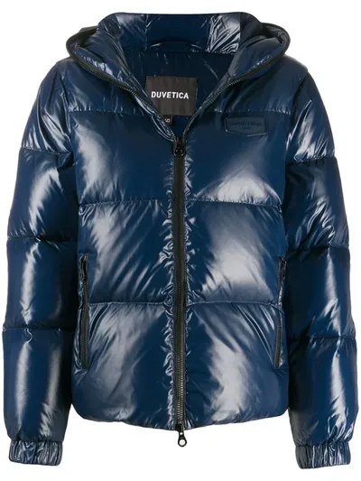 Duvetica Quilted Puffer Jacket In Blue