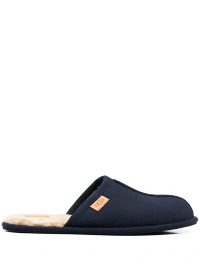 Ugg Scuff Corduroy Slippers In Blue