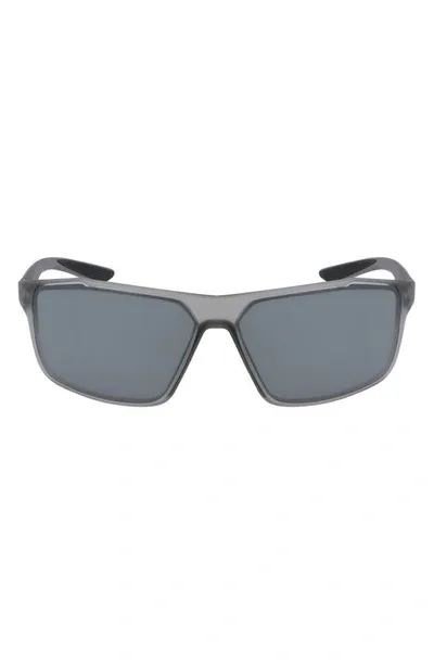 Nike Windstorm 65mm Rectangular Sunglasses In Grey