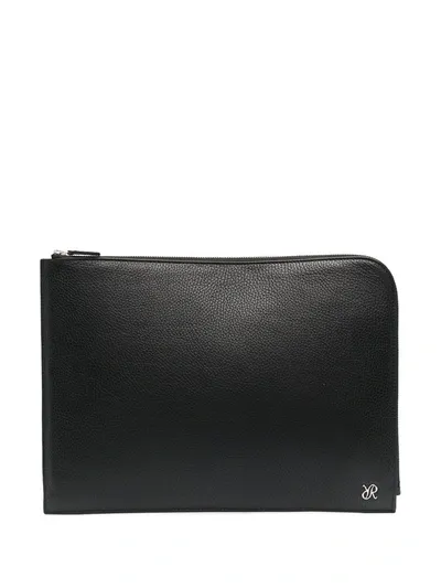 Rapport X Johnston's Of Elgin Portfolio Case In Black Leather