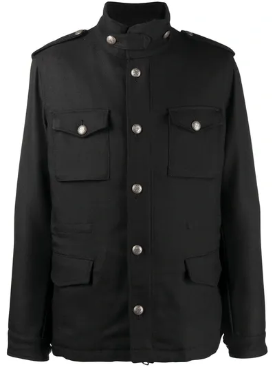 Gabriele Pasini Single-breasted Wool Coat In Black