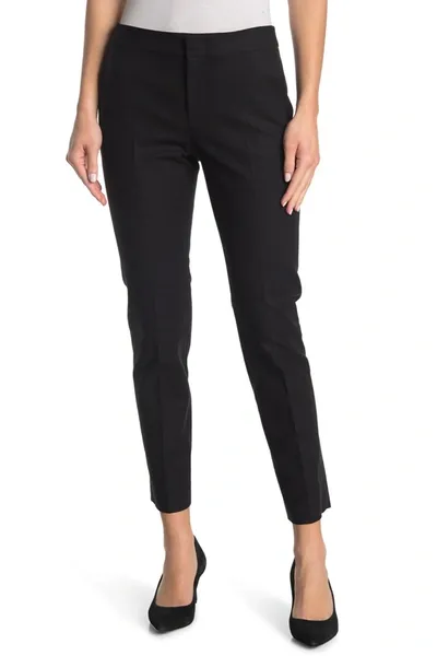 Red Valentino Solid Colorway Straight Leg Pants In Black