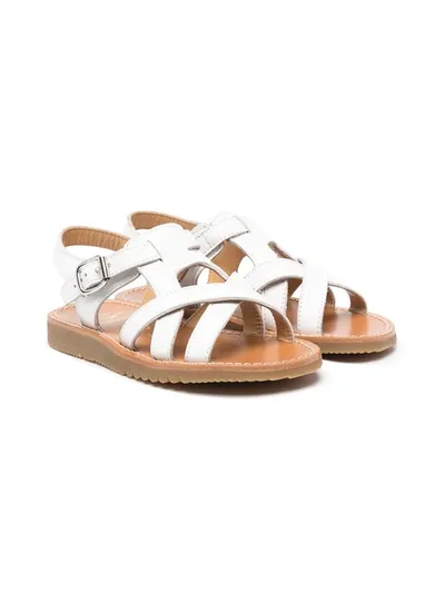 Gallucci Kids' Strappy Open-toe Sandals In White