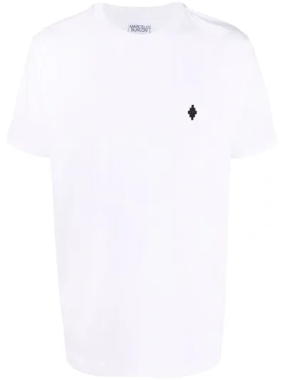 Marcelo Burlon County Of Milan Cross-motif Cotton T-shirt In White