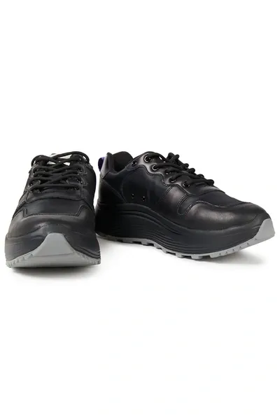 Eytys Nubuck And Shell Sneakers In Black