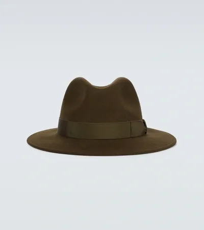 Borsalino Macho Wool Felt Hat In Brown