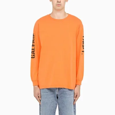 Gallery Dept. Orange Logo-print Long-sleeved T-shirt