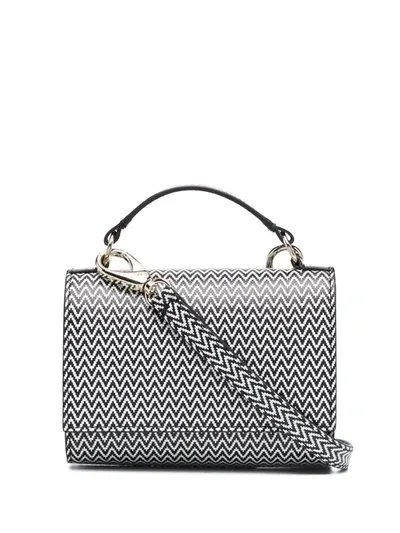 Missoni Chevron Pattern Mini Bag In White