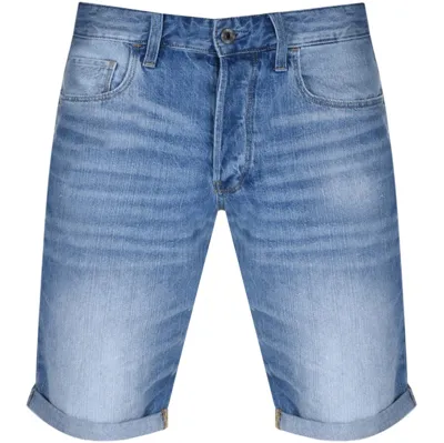 G-star G Star Raw 3301 Denim Shorts Blue