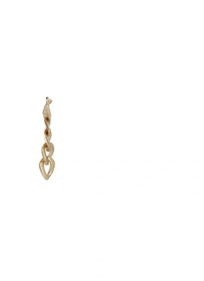 Maison Margiela Number Logo Drop Earrings In Gold