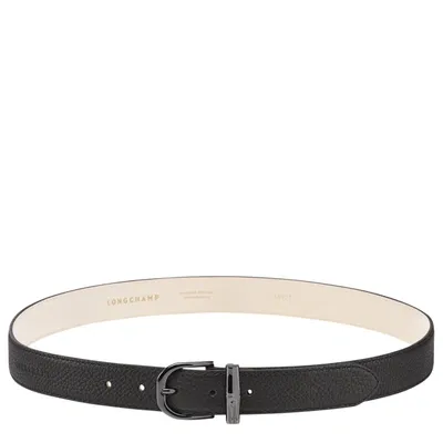 Longchamp Ceinture Femme Roseau In Black