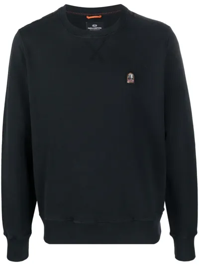 Parajumpers Logo-patch Sweatshirt In Schwarz