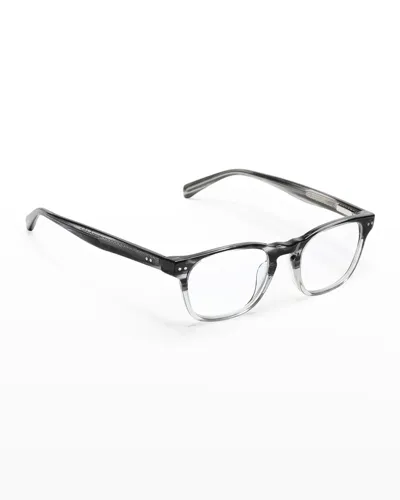 Eyebobs Old Sport Rectangular Acetate Readers In Gray