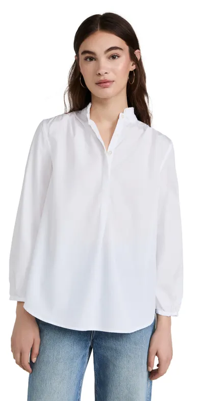 Birds Of Paradis Sara B Henley Shirt In White