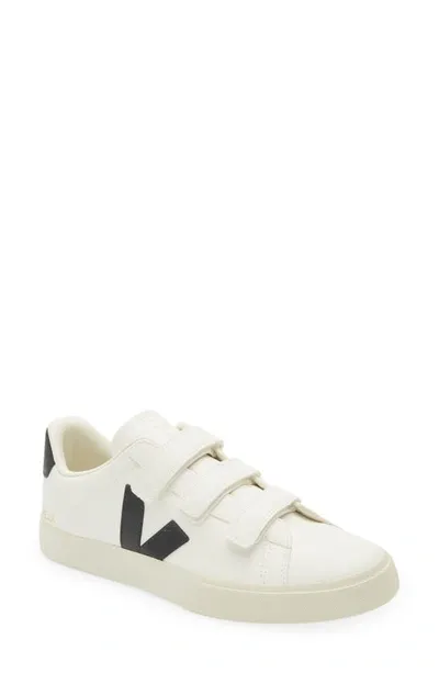 Veja Recife Rubber-trimmed Leather Sneakers In White