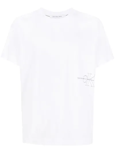 Calvin Klein Jeans Est.1978 Graphic-print Cotton T-shirt In White