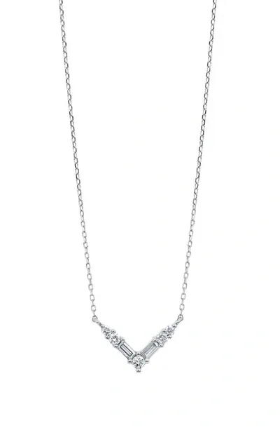 Bony Levy Gatsby Diamond V-shape Necklace In 18k White Gold